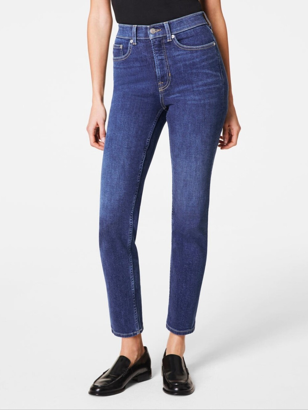 SPANX "SpanxSculpt Redefine Slim Straight Jean" Blue #21271R | Women's Size 12